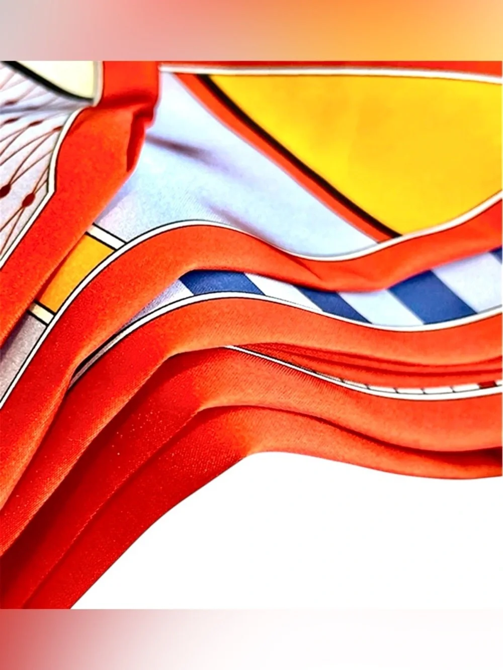 Running Horse Print Silky Satin Scarf – Multi-Use Hair/Neck/Bag Accessory